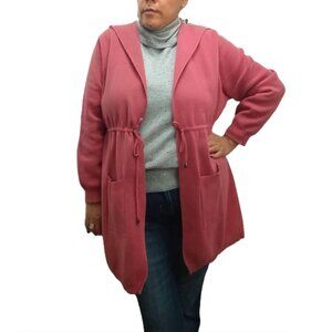 BELLA RODRIGUEZ Women's Hooded Cardigan. Plus Size 2X